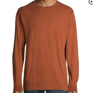 Long Sleeve Crew Tee Brown